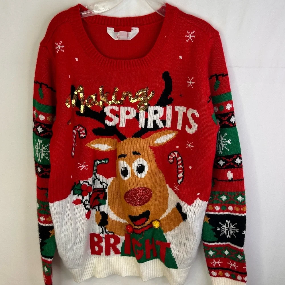 No Boundaries Ugly Christmas Sweater Colorful|Making Spirit Bright |Size S3-5
